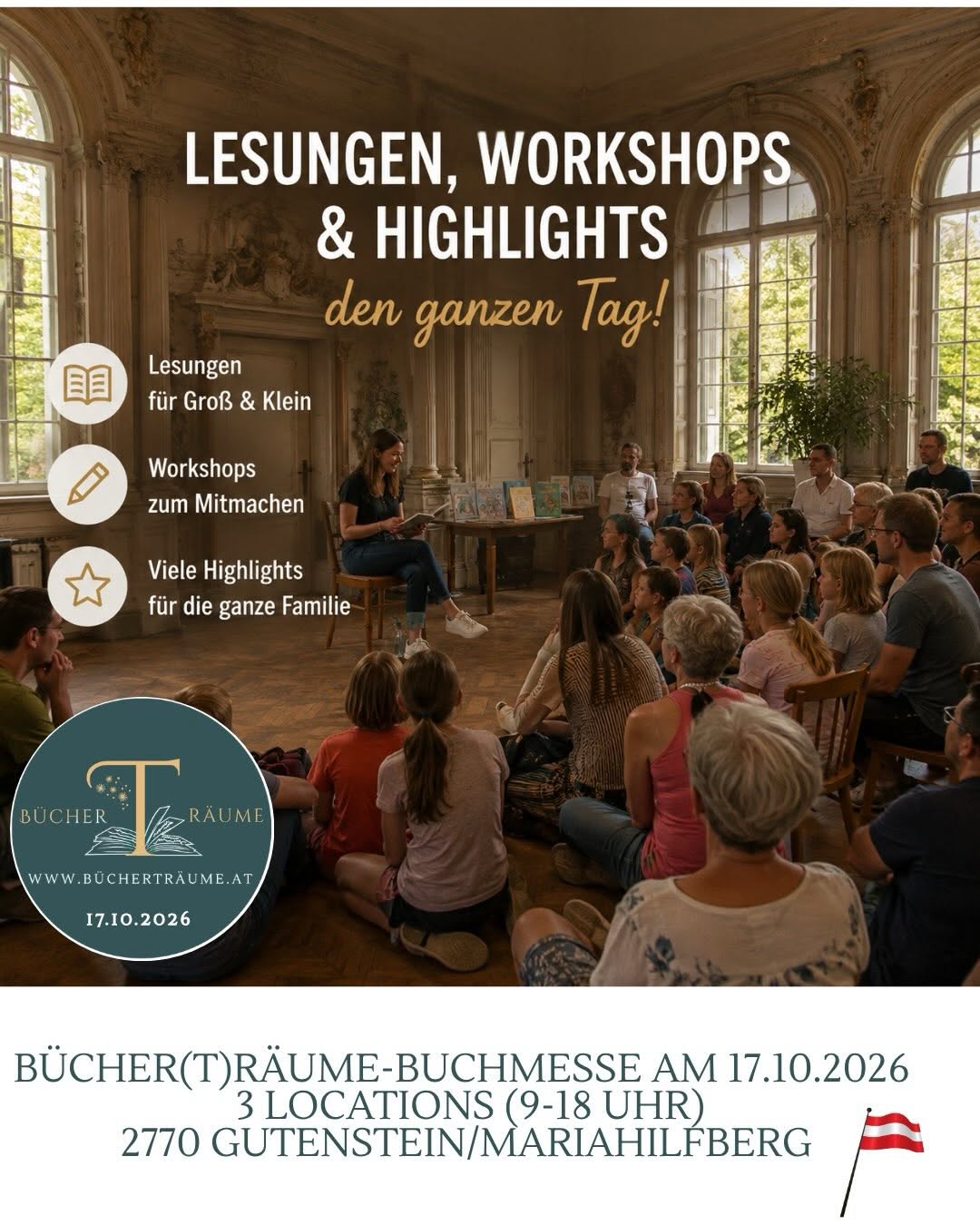 Lesungen, Workshops & Highlights den ganzen Tag!